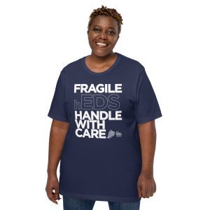 Classic "Fragile" Unisex T-Shirt - Hypermobile (hEDS) | Light on Dark
