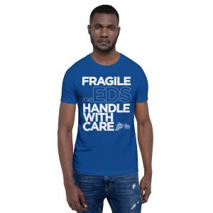 Classic "Fragile" Unisex T-Shirt - Musculocontractural (mcEDS) | Light on Dark